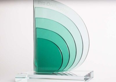 egyedi zöld üvegdíj győri filharmónikusok