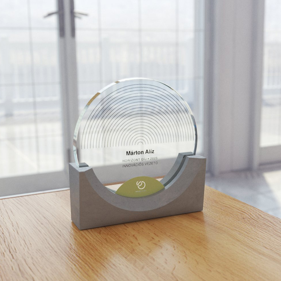 egyedi kreatív díj látványterv